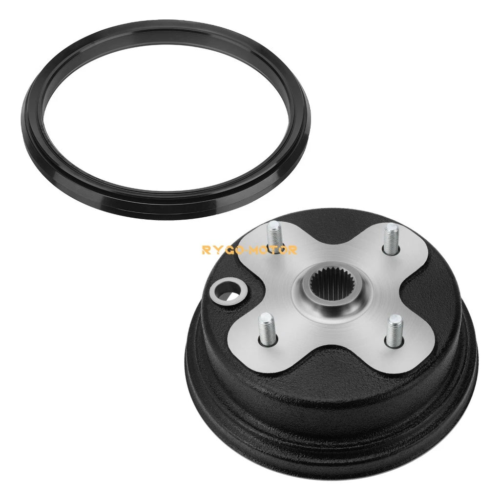 Rear Wheel Brake Drum Hub w/Seal for Yamaha Timberwolf 250 (1992–1993)