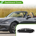 Dashboard Cover Replacement for Mazda MX-5 NC (2005–2015) Faux Leather Black