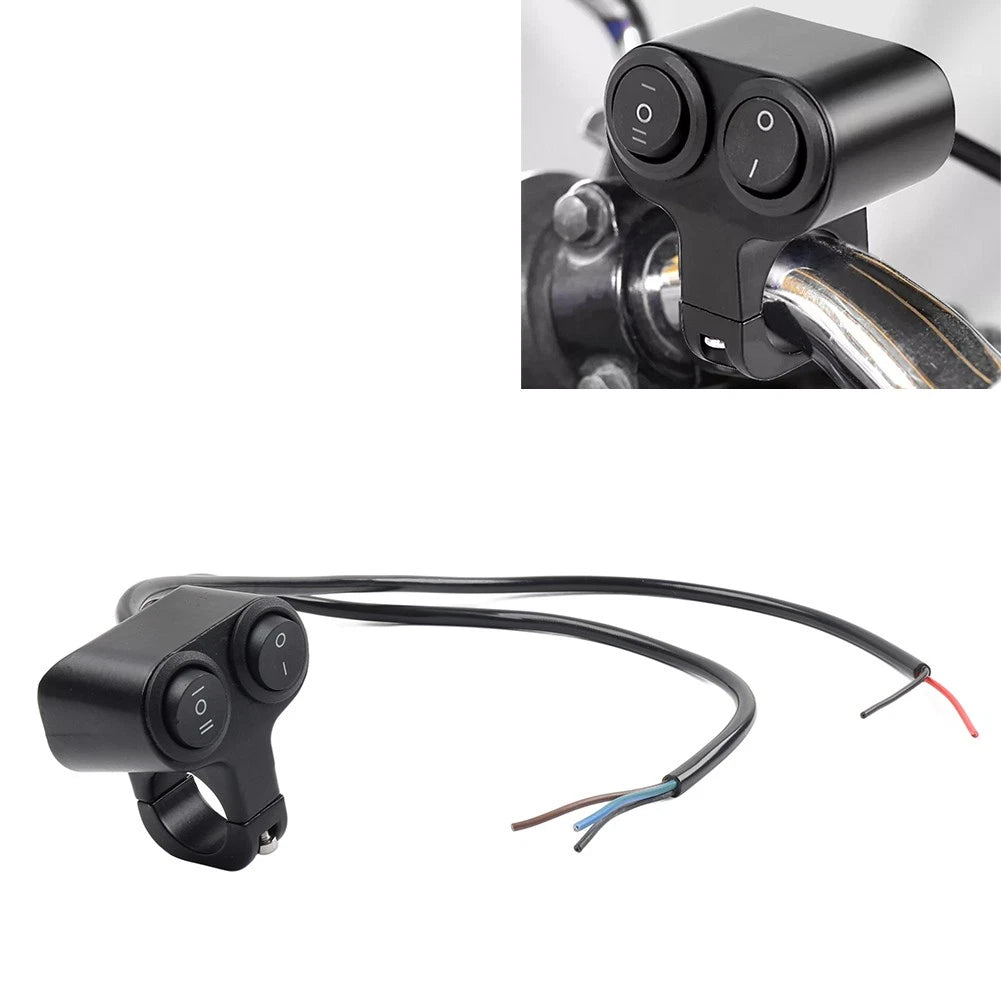 Dual Button On Off Switch for Motorcycle ATV Handlebar Headlight Fog Light