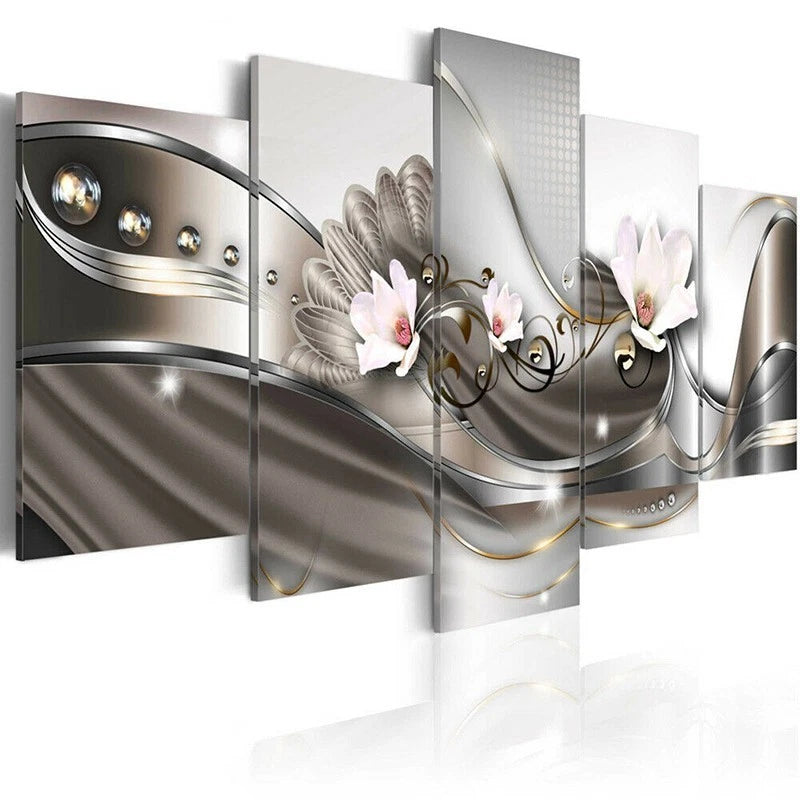 5 Panels Modern Art Painting for Wall Decor (Unframed)