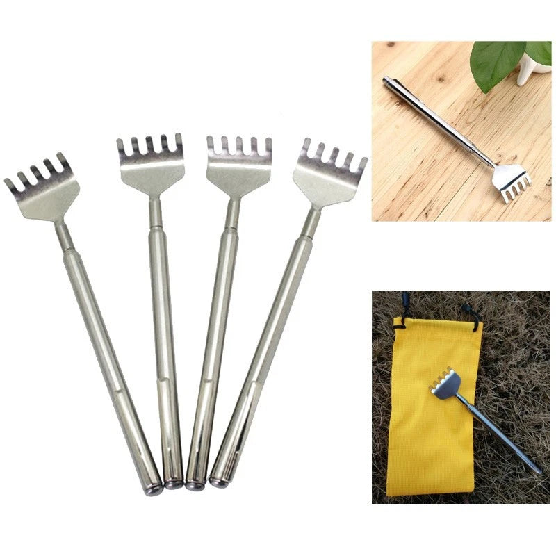 Telescopic Back Scratcher Tool with Metal Clip