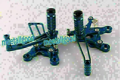 Adjustable Rear Set Foot Pegs for Honda CBR900 (1993–1999) Blue
