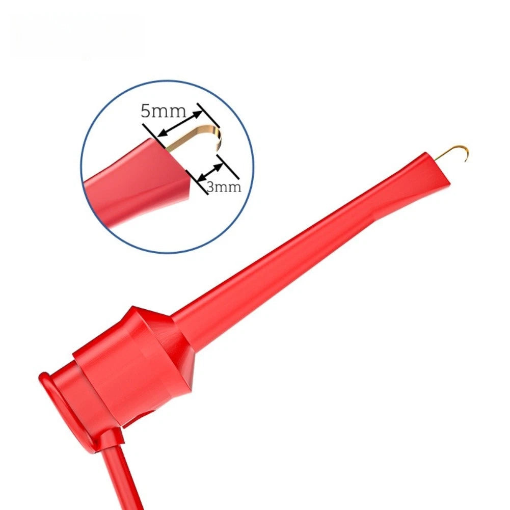 10 Colors Flexible PVC Cable Test Hook Wire Connector 4mm 1 Meter