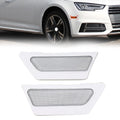 1Pcs White Front Bumper Reflector Side Marker Light for Audi A4 B9 (2017–2019)