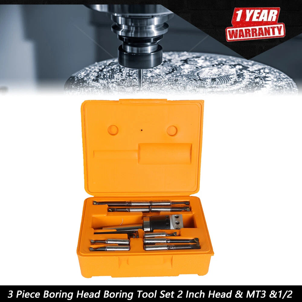 3 Pcs Boring Head Tool Set for