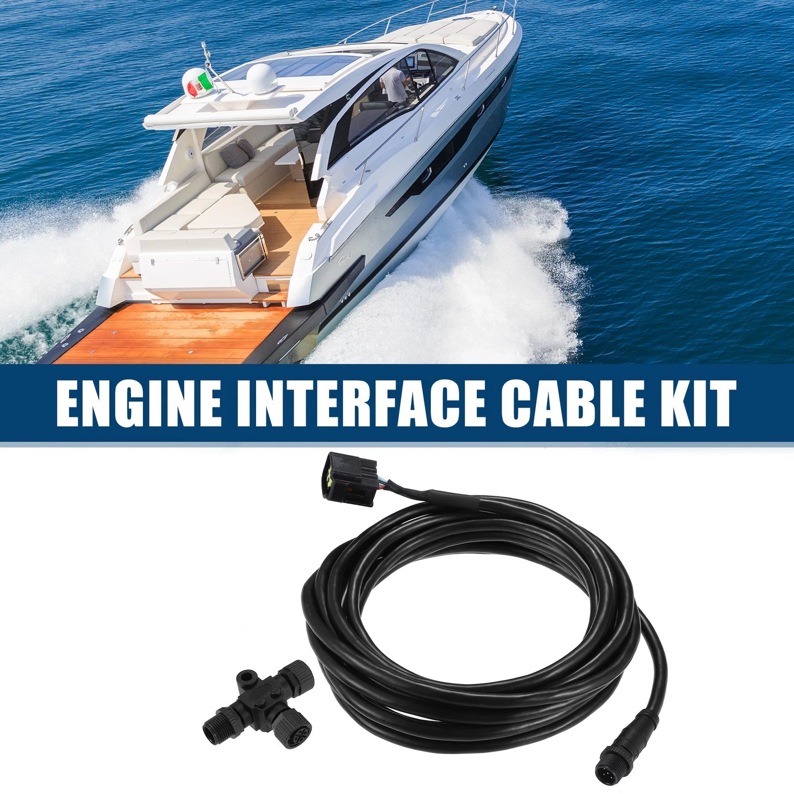Engine Interface Cable for Yamaha (2006–Present) 4.5M Replacement Set