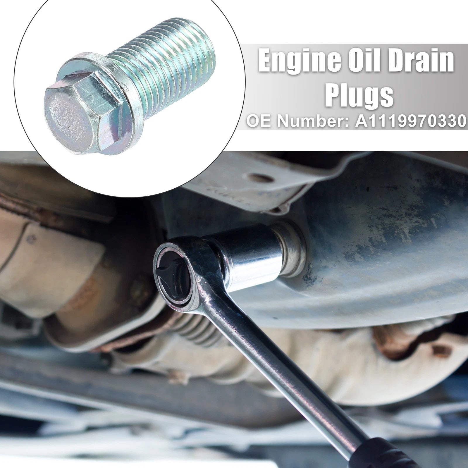 Engine Oil Drain Plug Set with Washer for Mercedes-Benz (2000–2020)