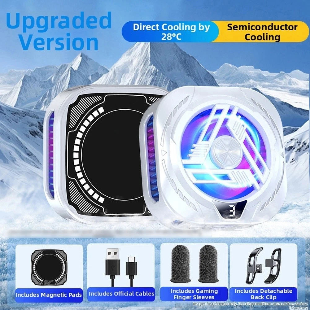 Dual-Core Aluminum Alloy Phone Cooler for Fast Efficient Cooling
