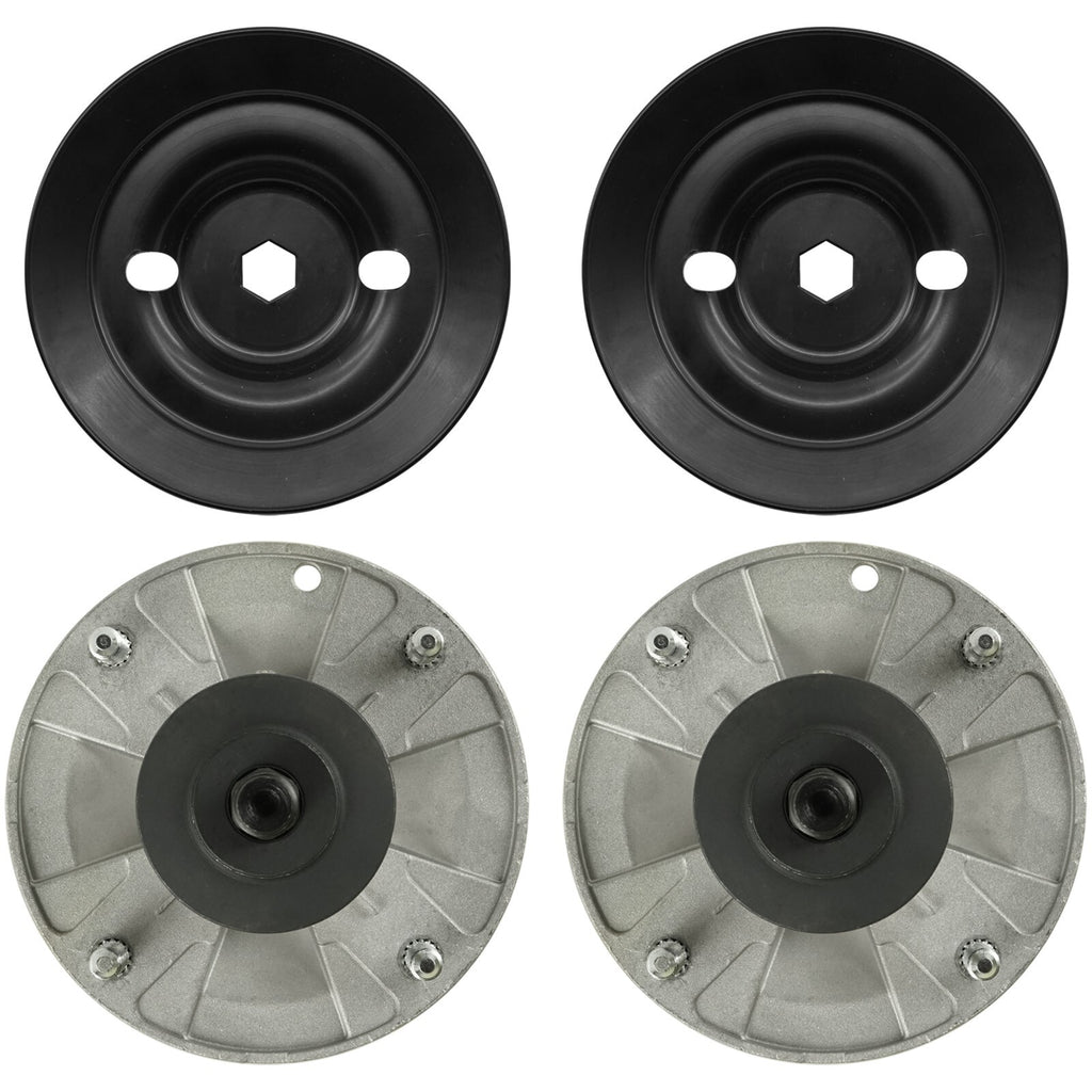 Deck Spindle w Pulley Replacement for John Deere Z335 Z345R (2008–2019)