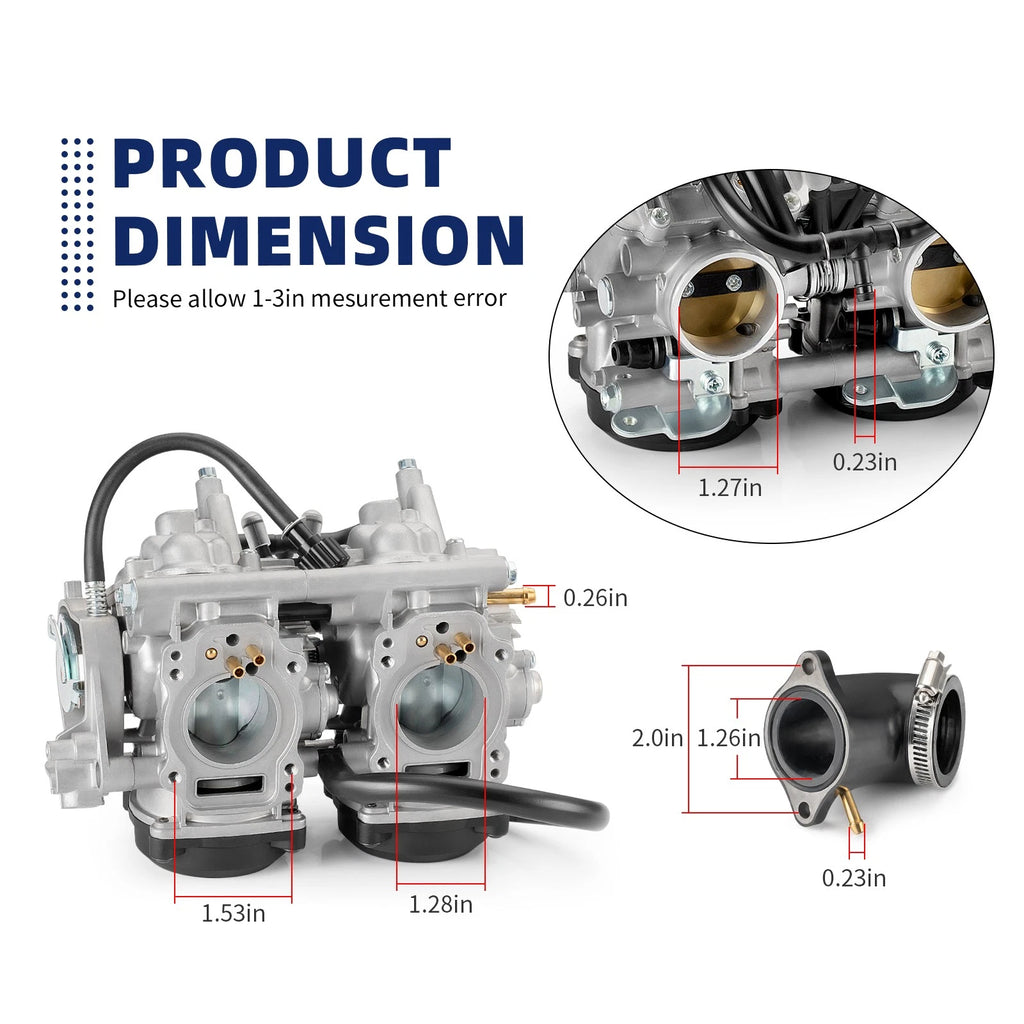 Carburetor for Kawasaki Prairie 650, Brute Force 650 (2002–2006) 15003-0095