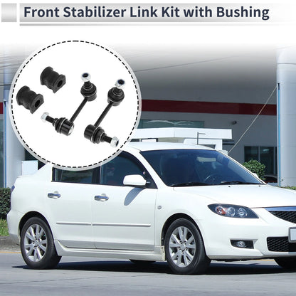 Front Stabilizer Bar Links Set of 2 with Bushing for Mazda CX-9 (2007–2021) No.K750160