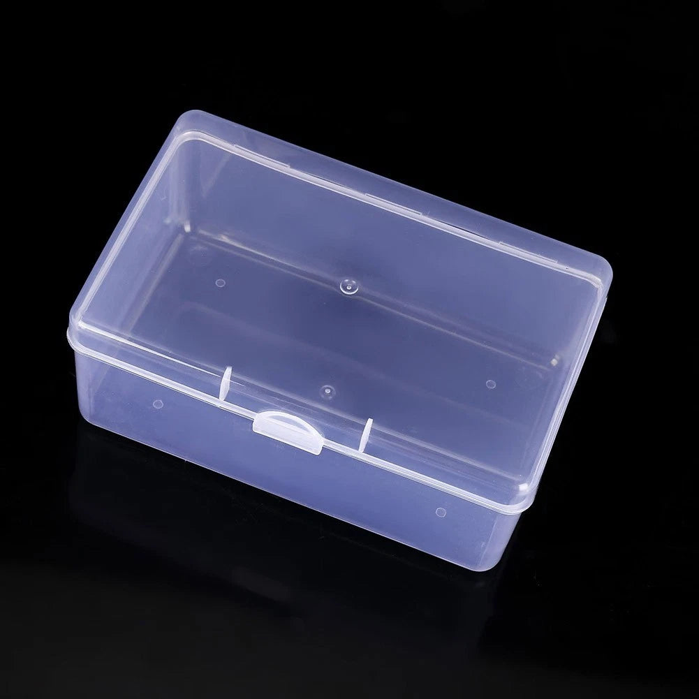 Storage Box for Cosmetics Puff Case Replacement Tool (Transparent)