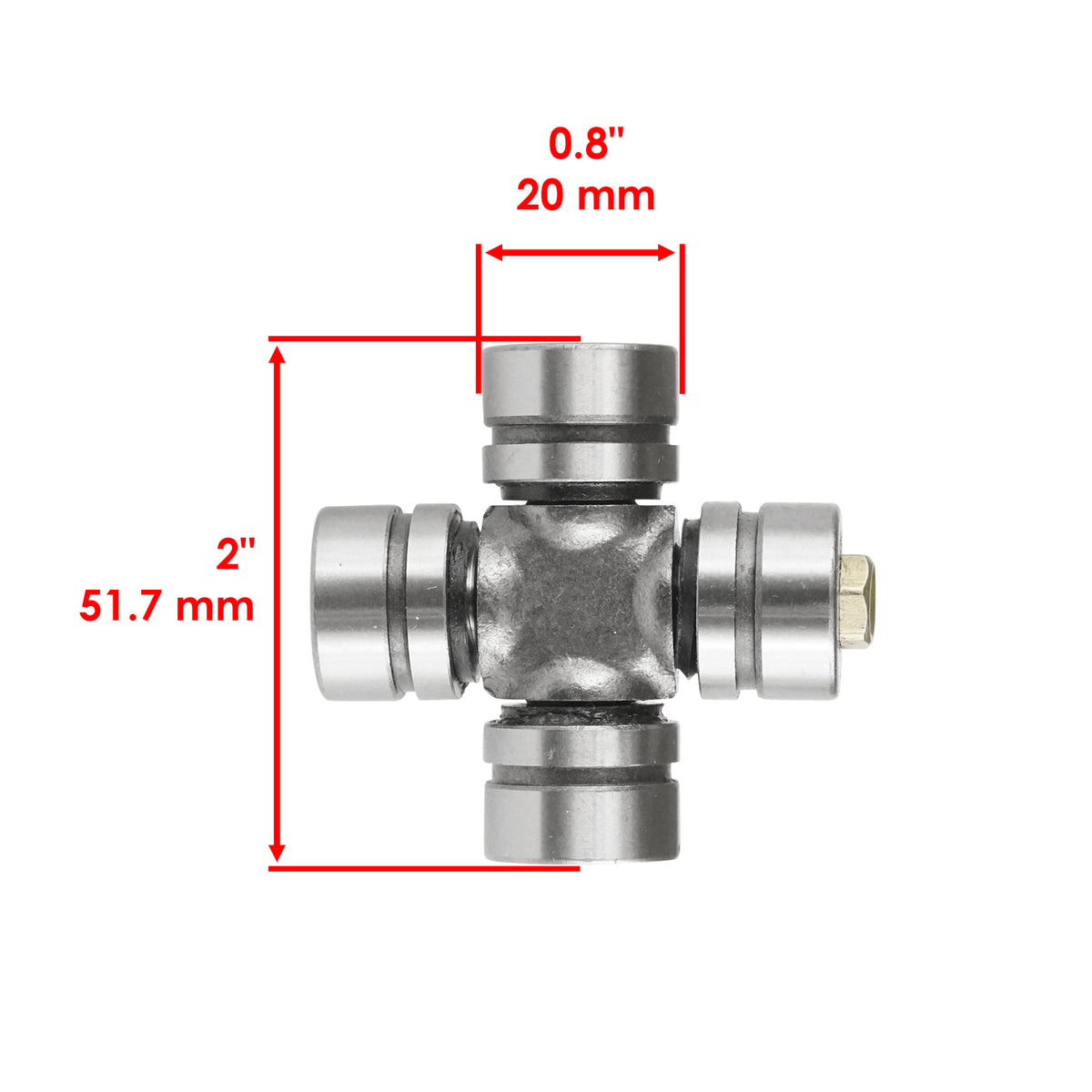 U-Joint Kit for Suzuki Quad Runner LT-4WD LT4WD (1987–1997) Axle Outer Rear