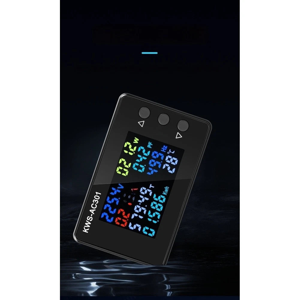 AC Voltage and Current Meter for Multifunction Energy Count (50-300V, 100A)
