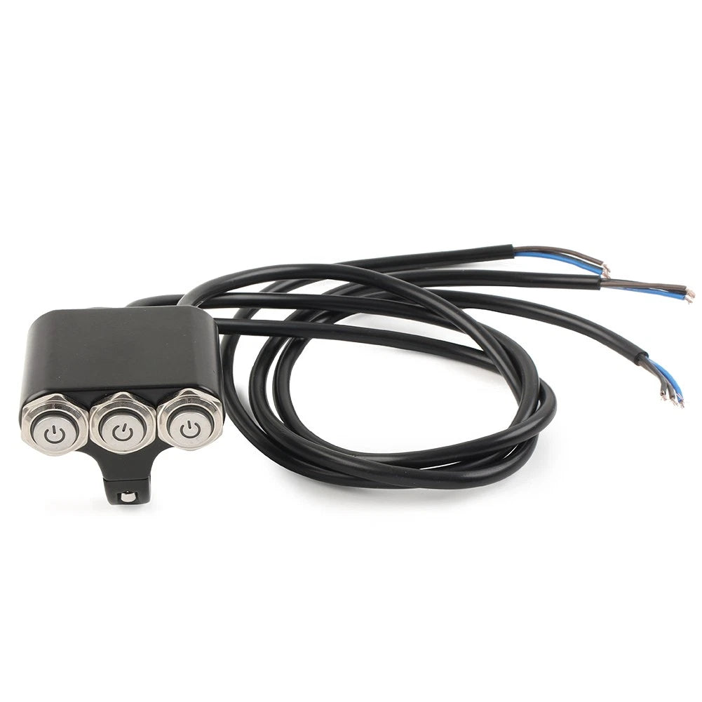 Push Button Switch for Motorcycle Handlebar 22mm 7/8" ON OFF
