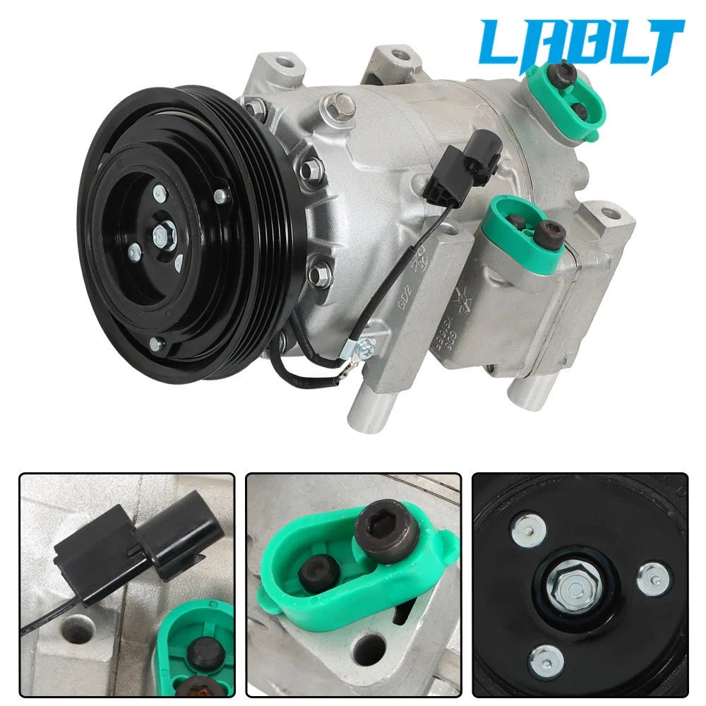 Front AC Compressor and Clutch for Hyundai Accent (2006–2009) CO 10925C