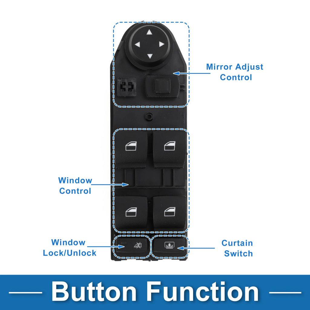 Power Window Switch for BMW 525i (2004–2005) No. 61316951914