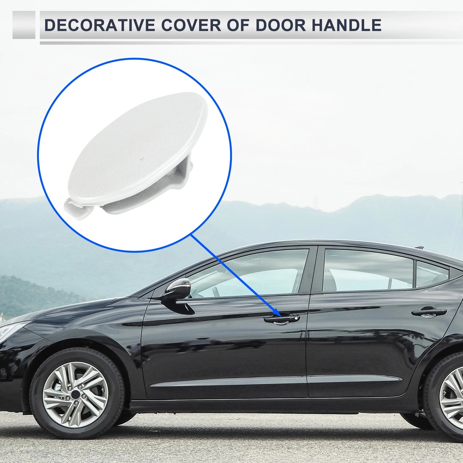 Front Left Door Handle Cover OEM Replacement for BMW 5 Series G30 G38 (2018–2023)