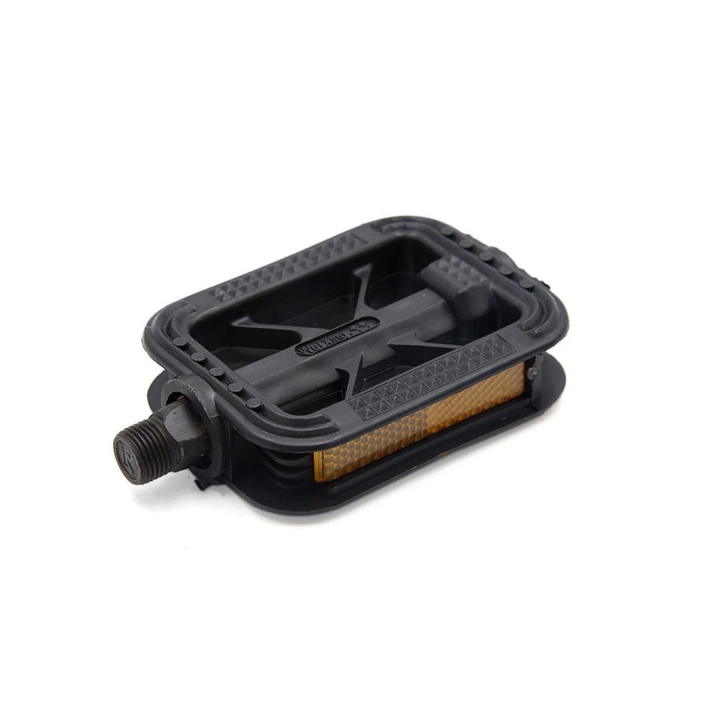 Anti Slip Flat Platform Pedals Black Plastic Pair for Bike Bicycle Cycling