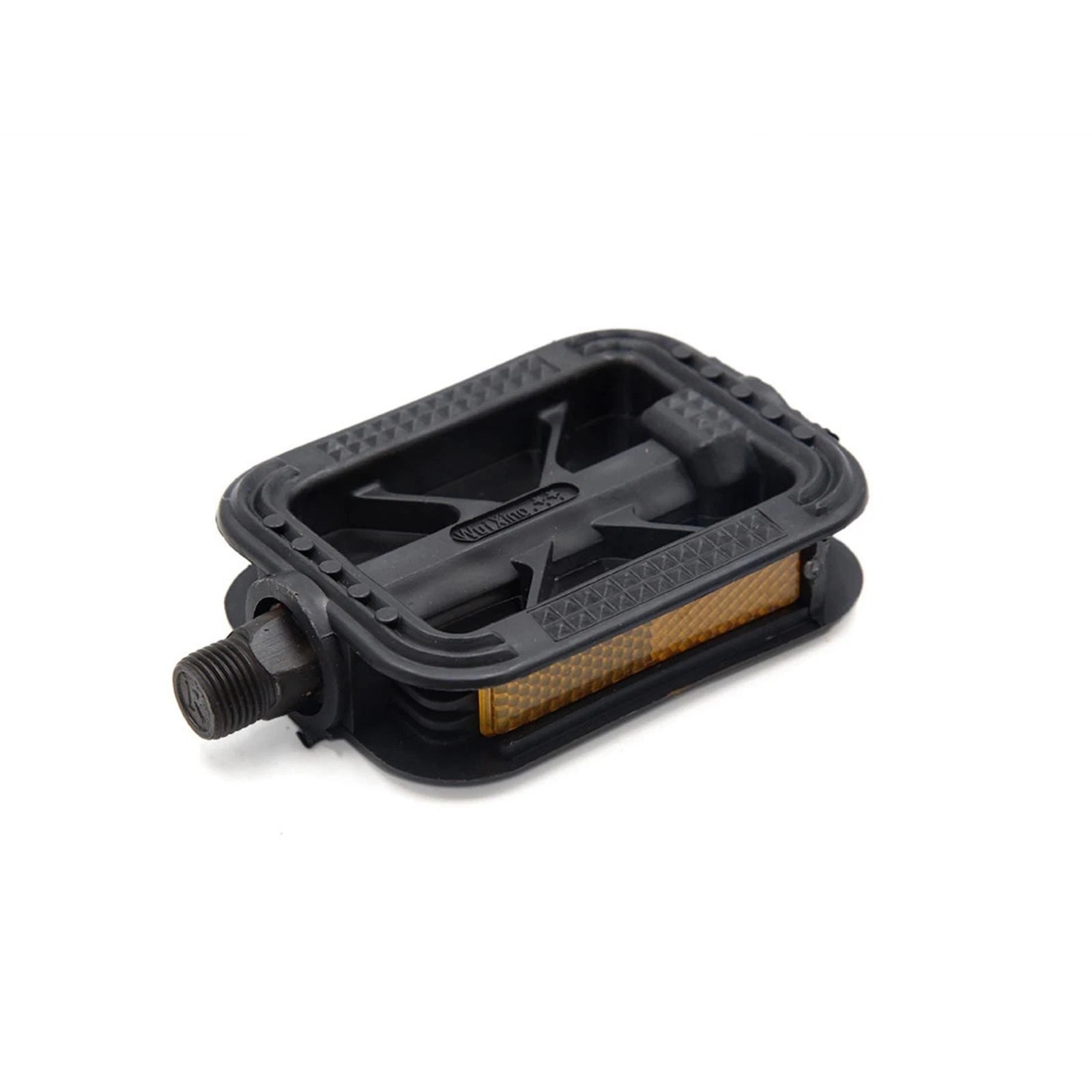 Anti Slip Flat Platform Pedals Black Plastic Pair for Bike Bicycle Cycling