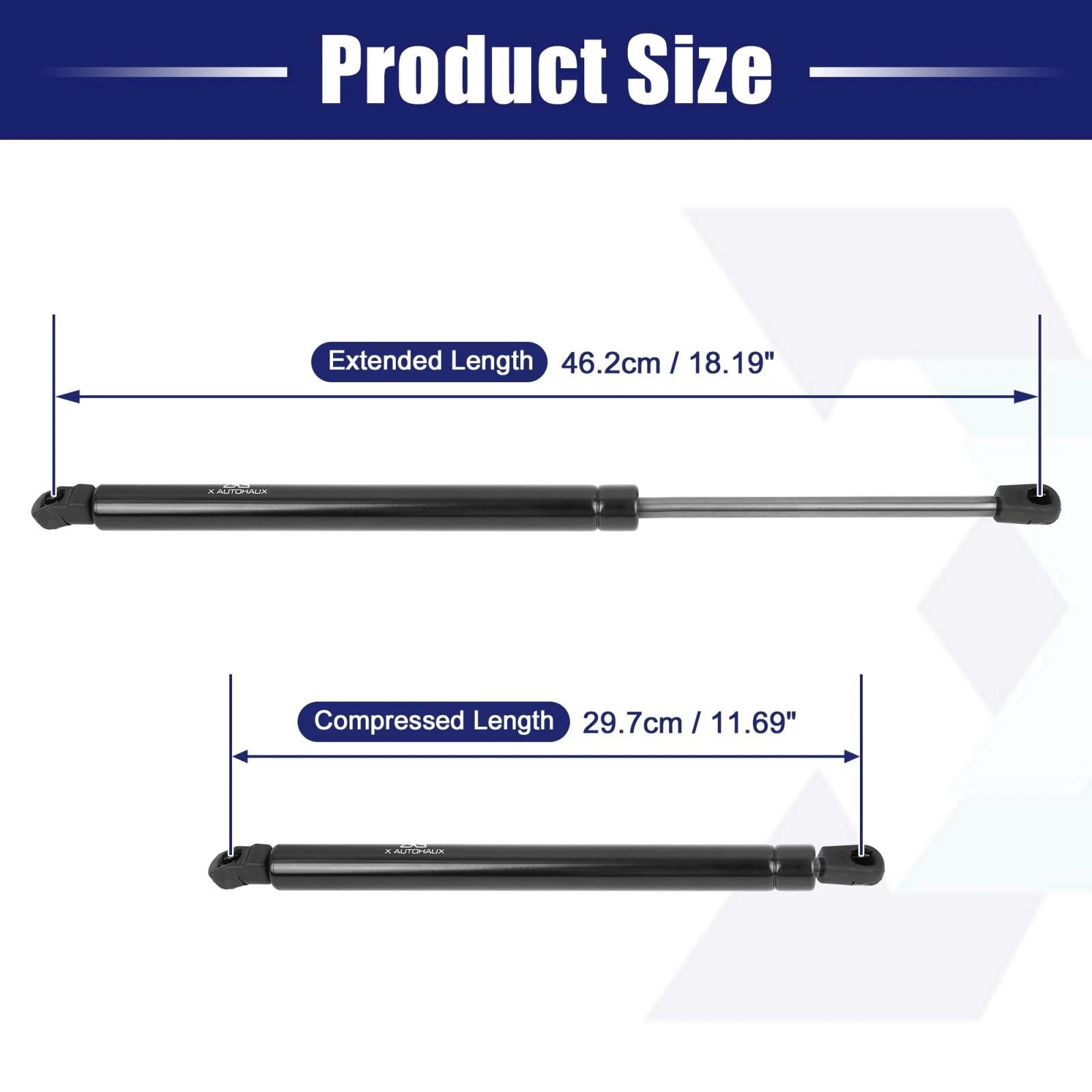 2pcs Rear Trunk Lift Supports Replacement Struts for Hyundai Santa Fe (2007–2012)