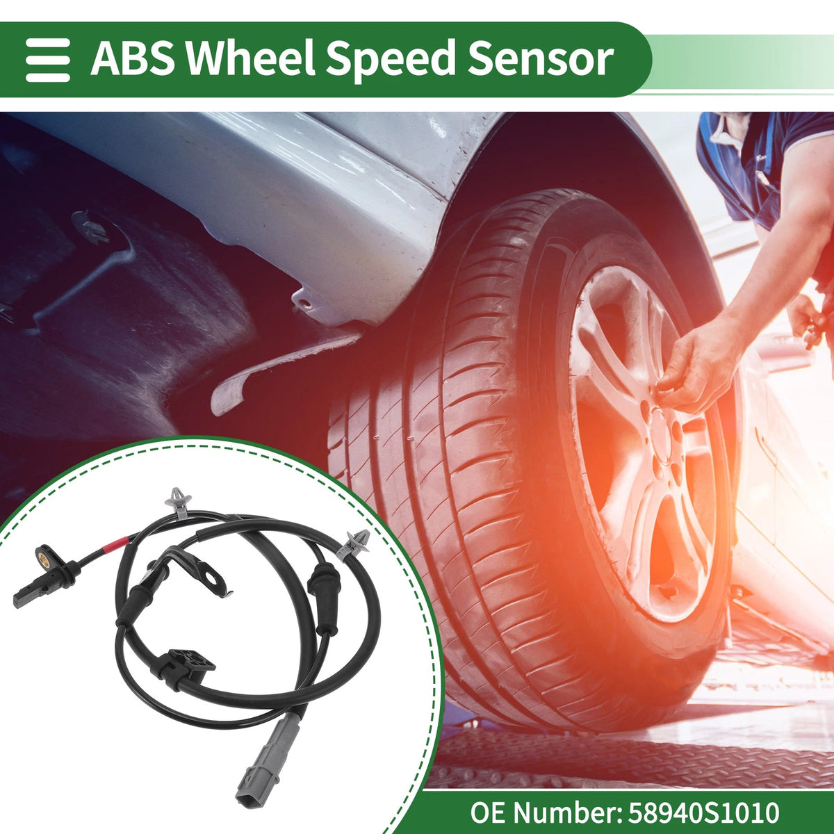 ABS Wheel Speed Sensor No. 58940S1010 for Hyundai Santa Fe (2013–2018)