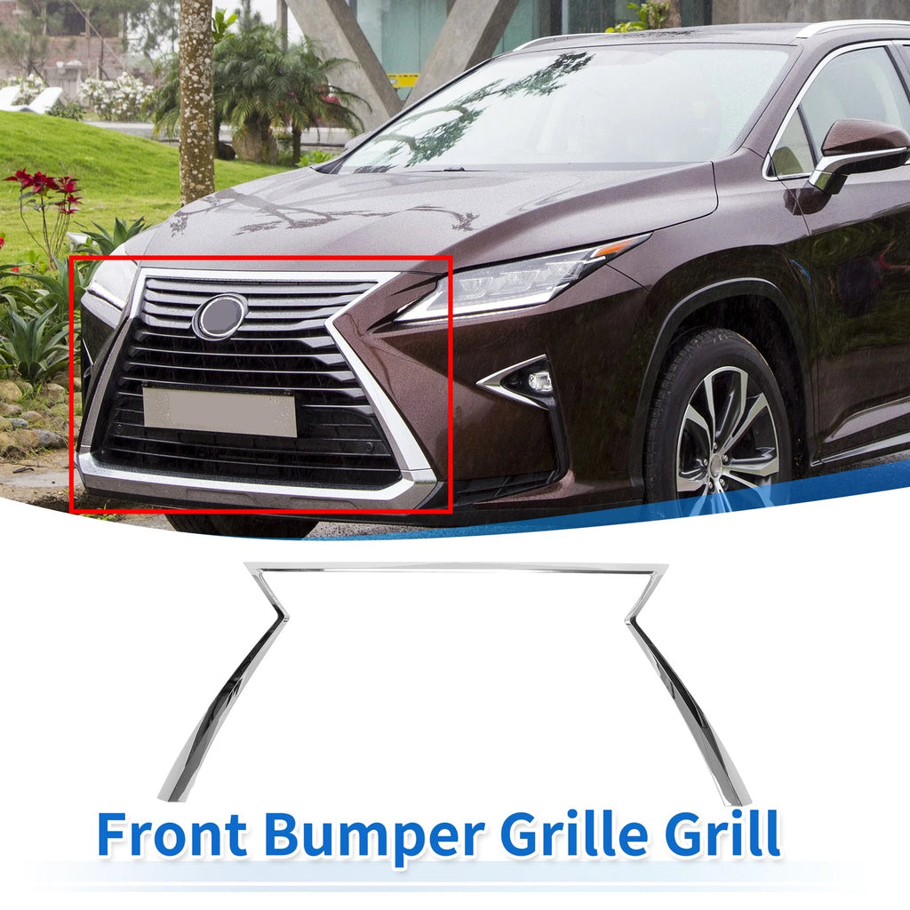 Front Hood Bumper Grille Insert Trim Replacement for Lexus RX 350L (2018–2022)