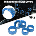 AC Radio Switch Knob Cover 5 Pack Replacement for Dodge Ram 1500 (2018–2020)