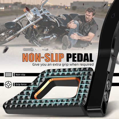 Adjustable Rear Brake Pedal Lever for Harley Dyna Super Glide (2006–2017)