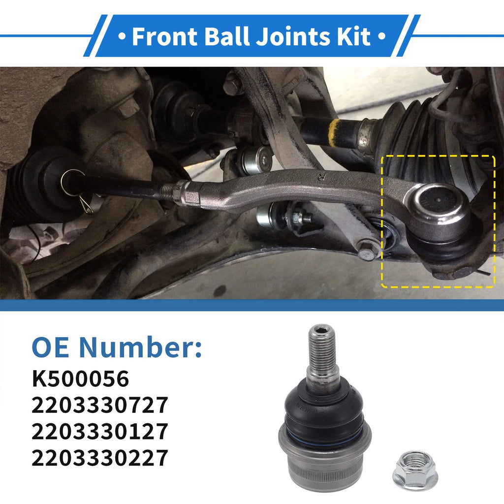 Front Lower Ball Joints Replacement Set of 2 for Mercedes-Benz SL550 (2007–2012)