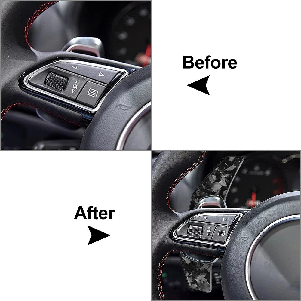 Steering Wheel Shift Paddle Extensions for Audi S3 S5 S6 RS3 RS4 RS6 RS7 (2013–2020)