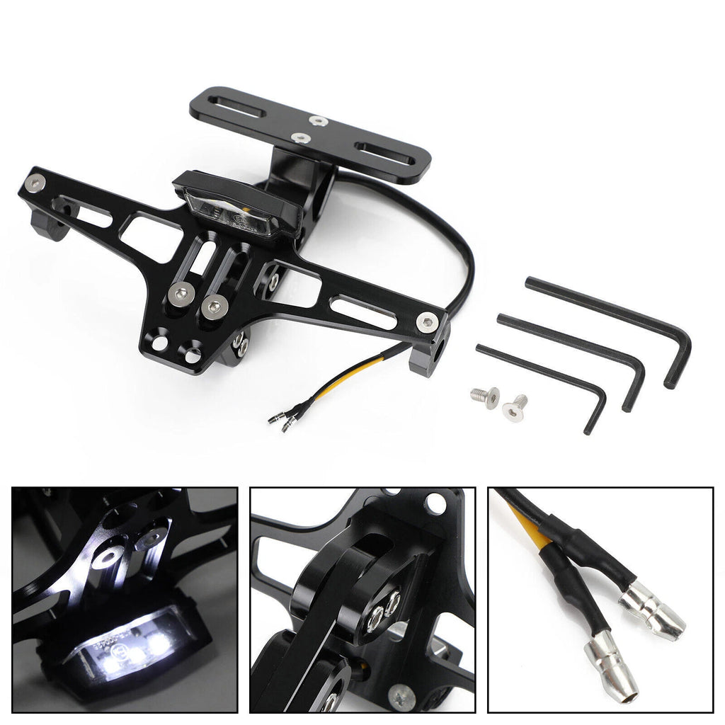 License Plate Holder Bracket for Yamaha BWS R25 R3 (2015–2023) Black T