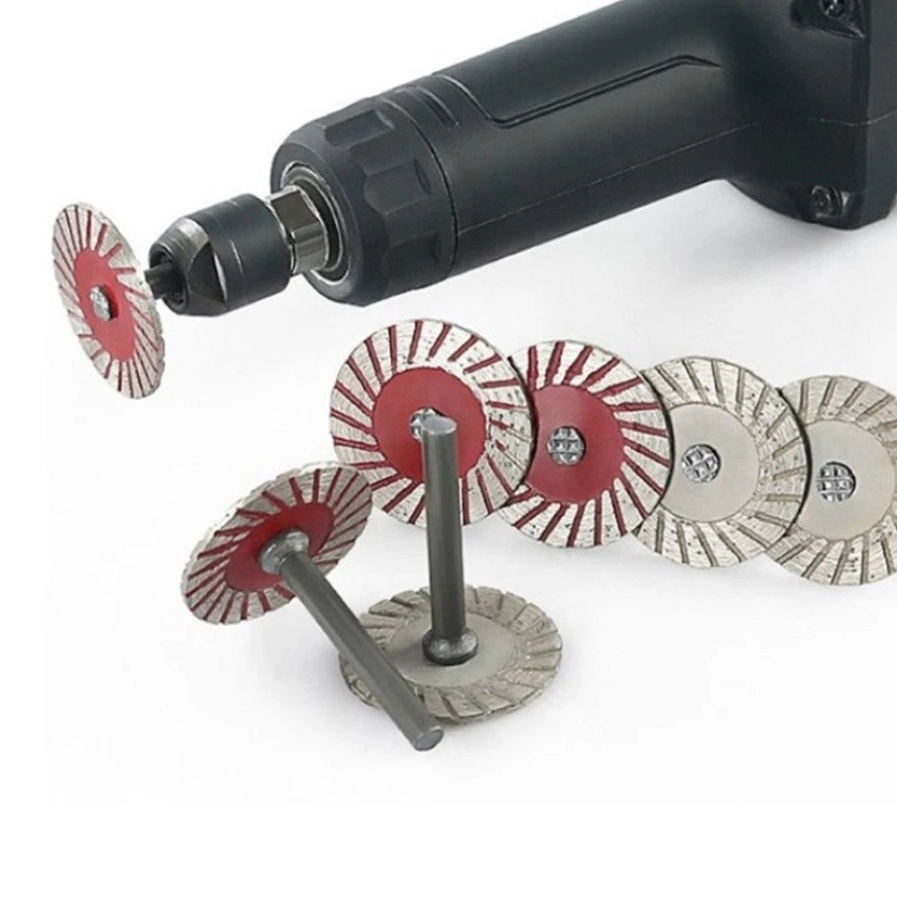 Disc with Mandrel for Wood Metal Stone Cutting 2# 3# 6mm Silver
