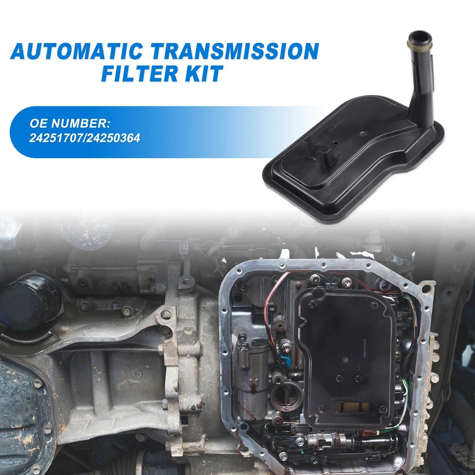 Transmission Fluid Filter Oil Pan Replacement for Chevrolet Camaro (2016–2018)