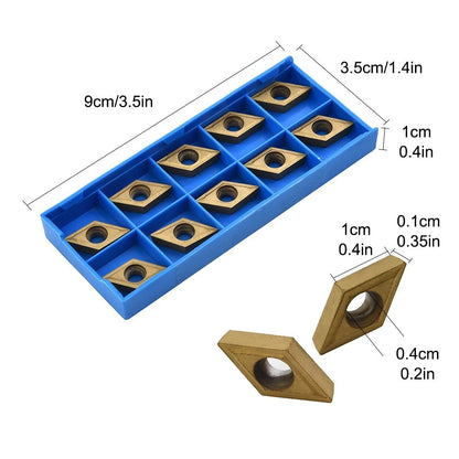 10PCS DCMT11T304-HM YBC251 Carbide Inserts for Lathe Turning Holders