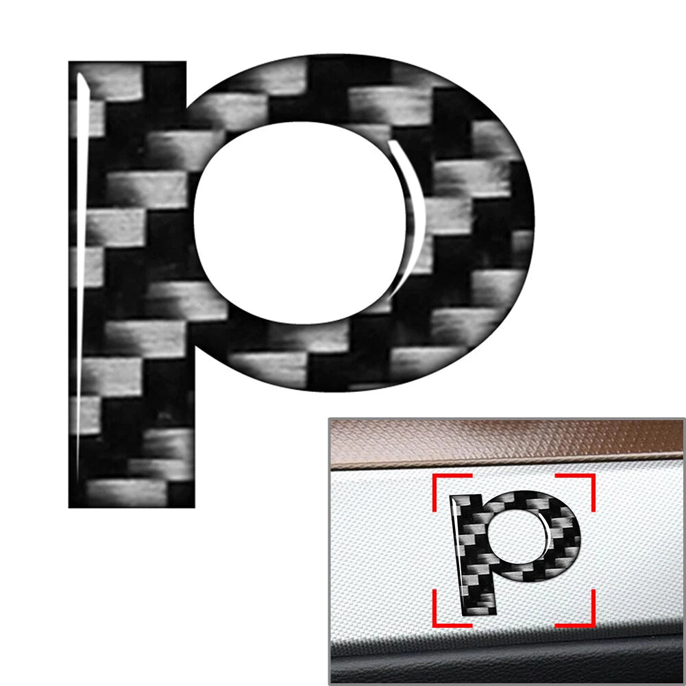Lowercase Alphabet Letter Decals for Car Badge Emblem (Universal)