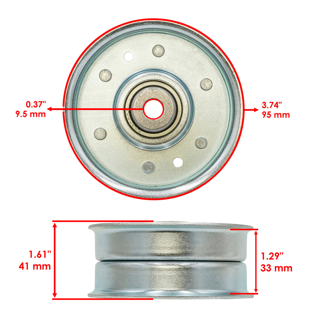 Deck Pulley Replacement for Scag Cheetah 61 Inch and 52 Inch (2000–2005)