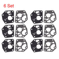 Set of 6 Carburetor Gasket Diaphragm Kit for Briggs 495770 795083 5083H 5083K