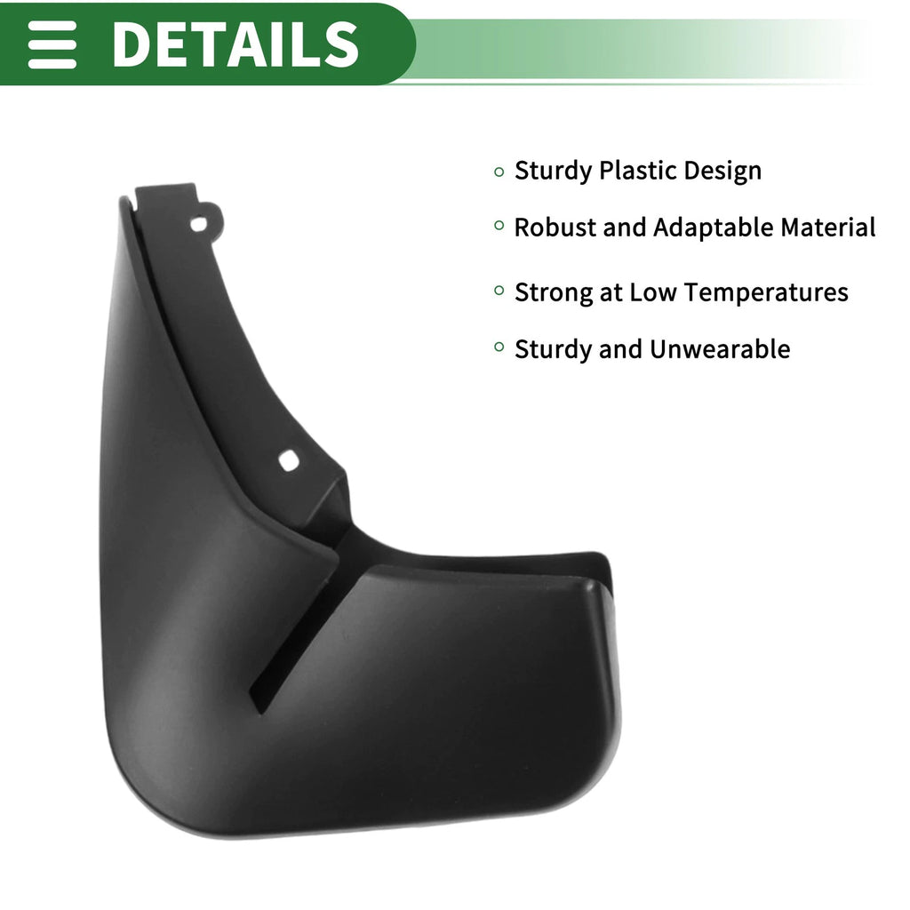 Mud Flaps Splash Guards for Ford Fiesta (2013–2018) W/ Mount Accessories