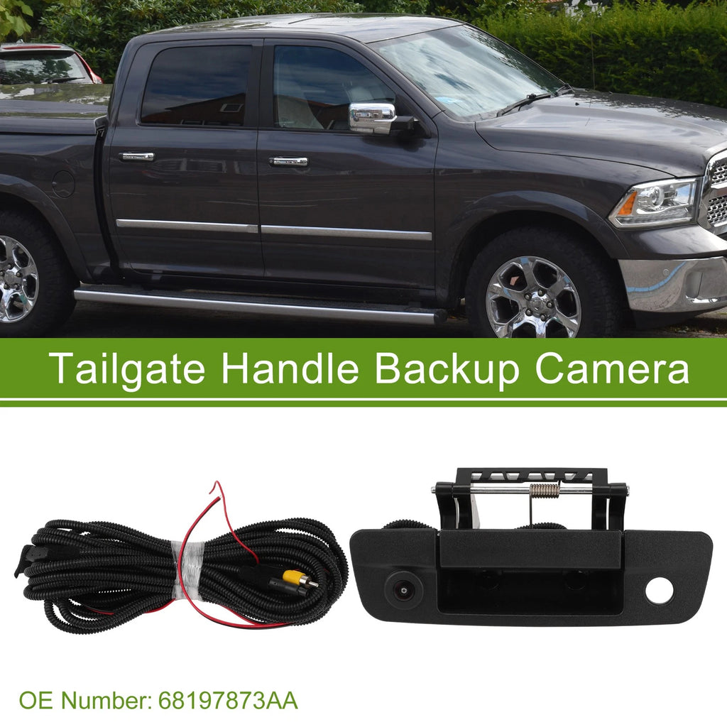 Tailgate Handle Backup Rear View Camera for Dodge Ram 1500 (2013–2018)
