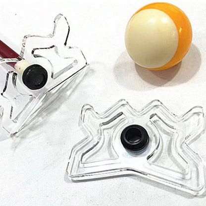 Billiard Cue Bridge Head Crown Shape Clear Acrylic for Snooker Pool