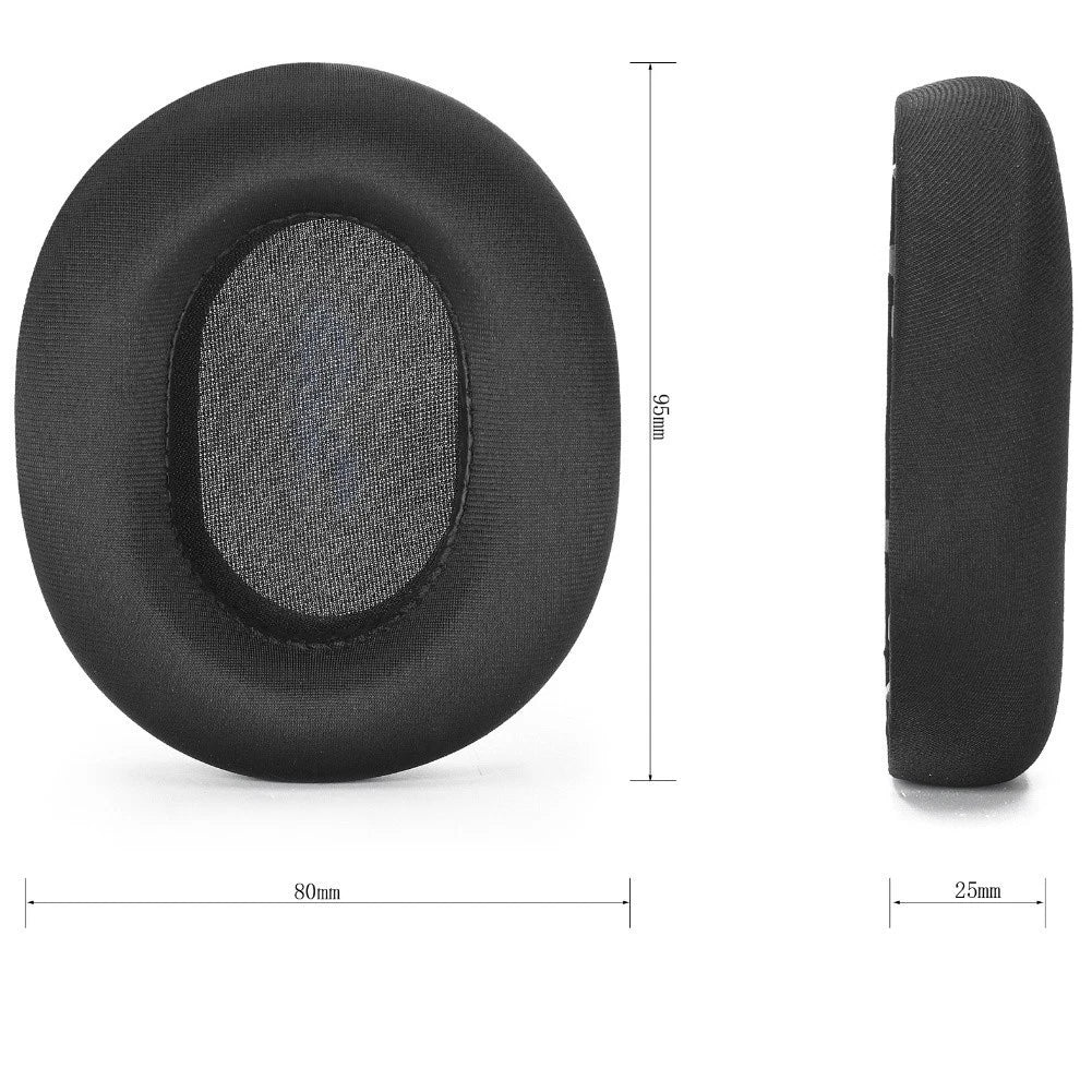 Replacement Ear Cushions for BASEUS D05 Headset (Soft Noly Sponge, Black)