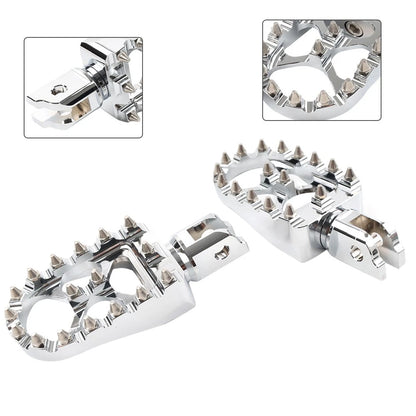 MX Style Chrome Foot Pegs for Harley Softail (2018–2023)
