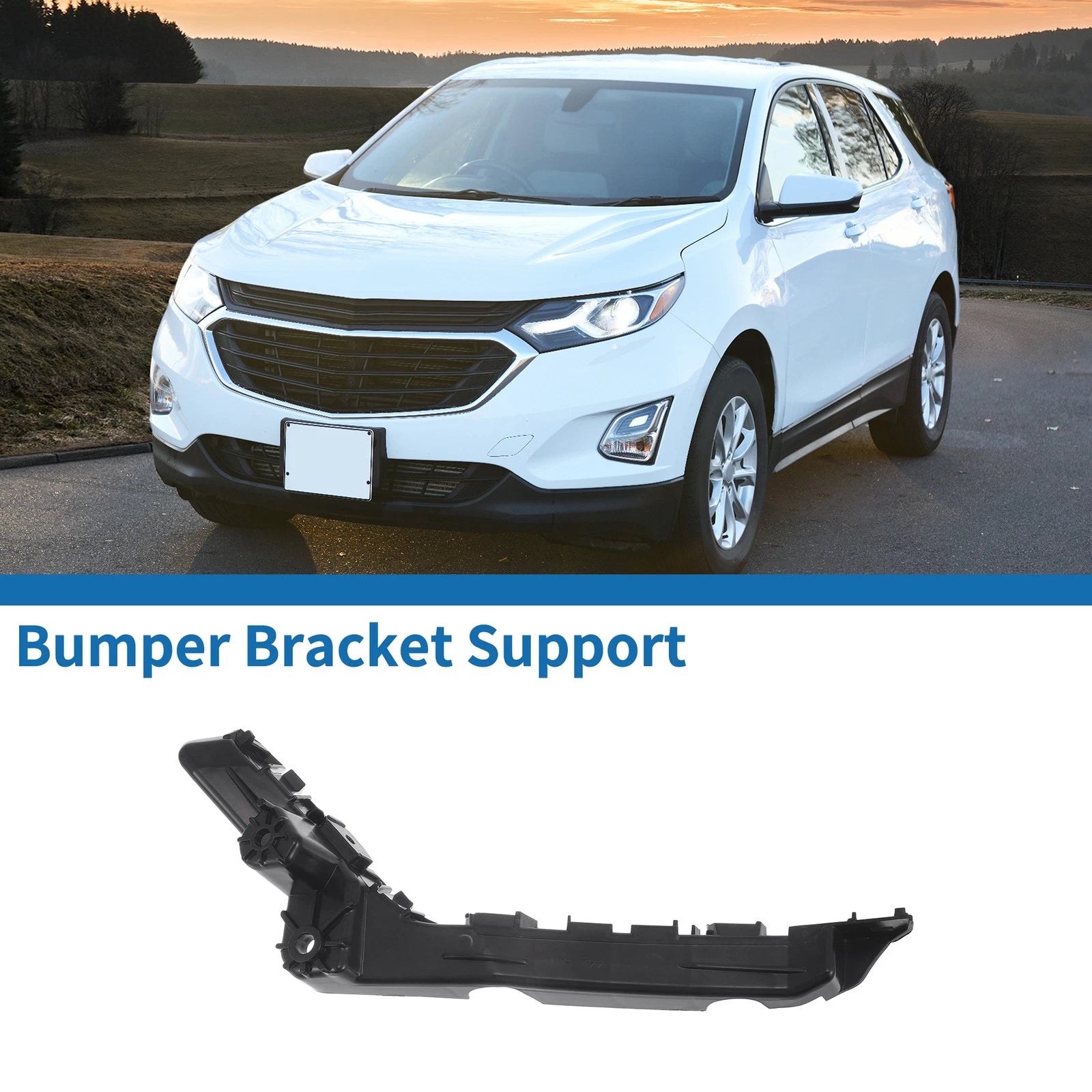 Right Front Bumper Retainer Bracket Replacement for Chevy Equinox (2010–2017)