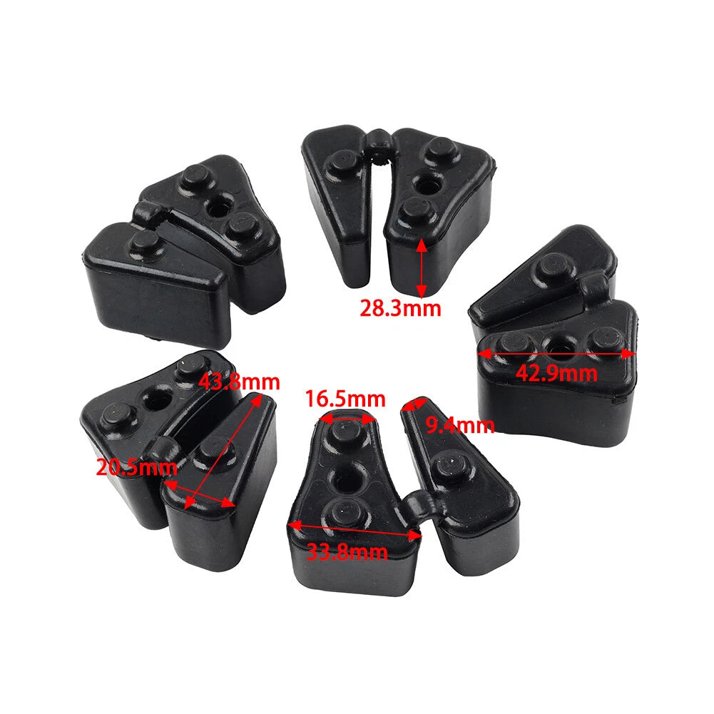 5pcs Rear Wheel Axle Hub Cush Rubber Damper Glue for Honda VTR1000 (1997–2006)