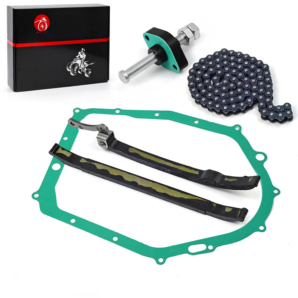 Cam Timing Chain Guides Tensioner & Cover Gasket for Yamaha Warrior Raptor 350 (2000–2007)