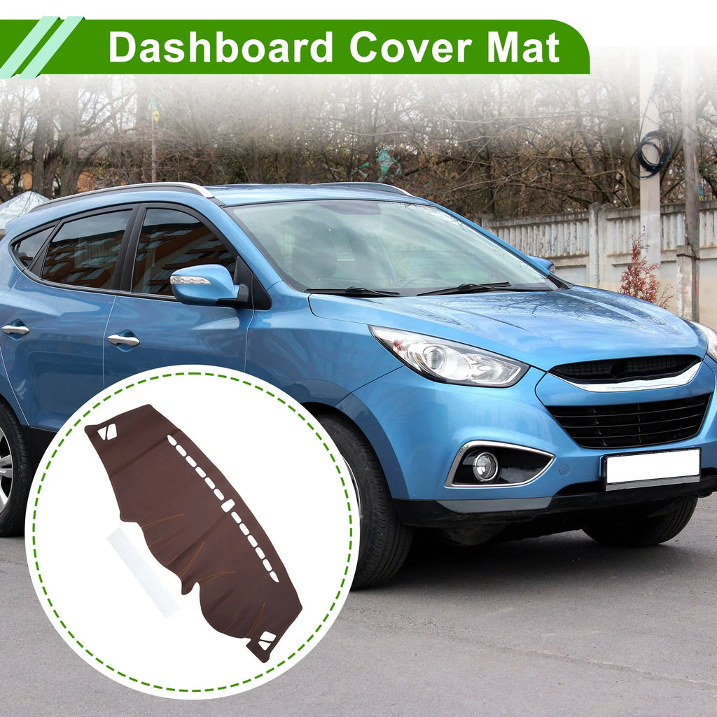 Dashboard Cover for Hyundai ix35 Tucson 2010–2015 Dash Mat Brown