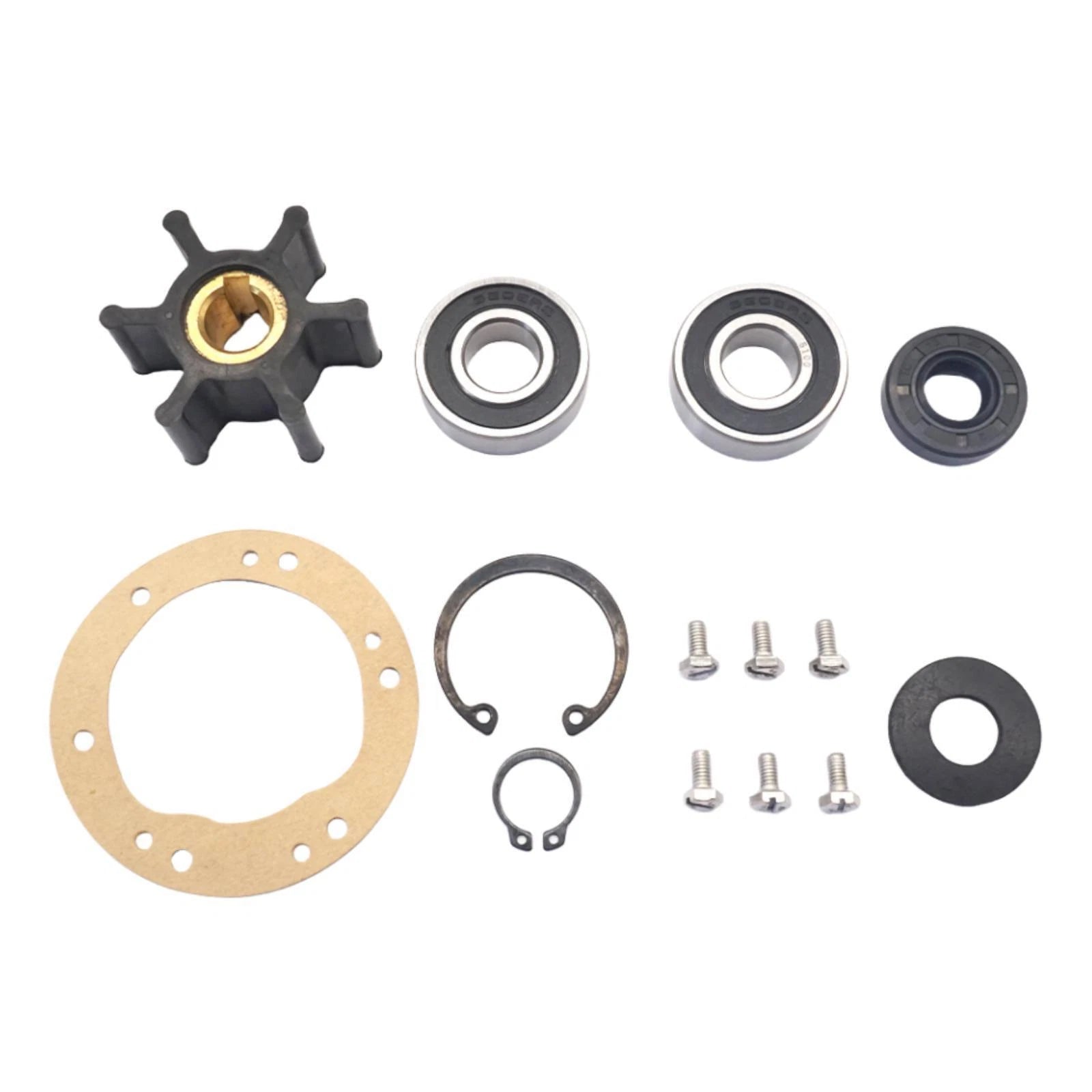 Sea Water Pump Repair Kit for Yanmar 2GM 2GMF 2GM20F (2.75" OD Gasket)