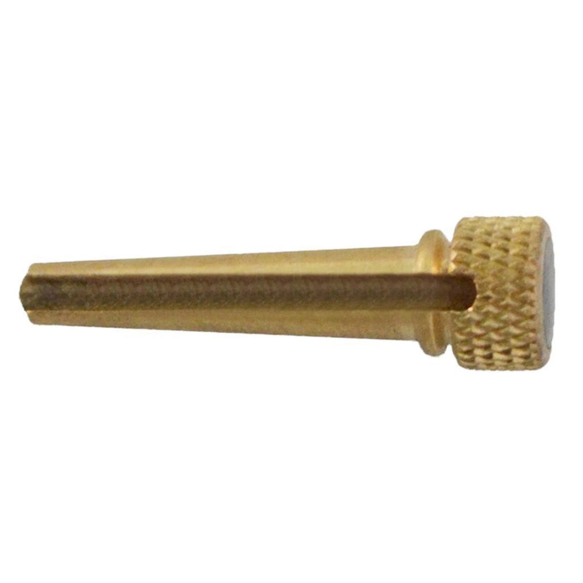 6-Pack Flat Top Brass Bridge Pins with Abalone Dot Inlay for Acoustic Guitar