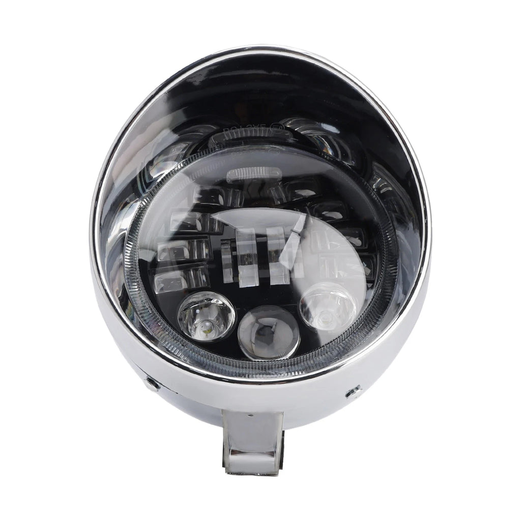 5.75" Chrome Headlight Spotlight for Universal Motorcycle (Fits )